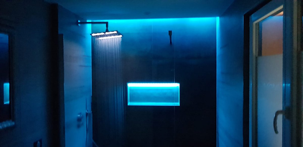 Douche italienne - LED Bleu